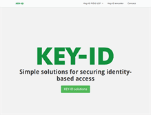 Tablet Screenshot of key-id.com